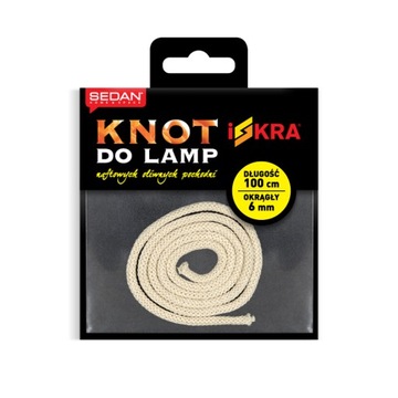 Knot bawełniany do lamp ISKRA - 6mm 1m Polski