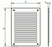 Металлическая крышка WP F 909 CHR 177x249 мм