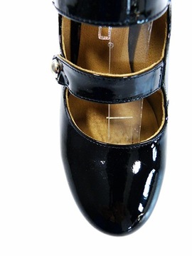 Botki czarne na słupku zapinane skórzane buty damskie stabilne Karino 40