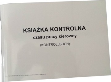 Książka czasu pracy kierowcy KONTROLLBUCH NIEMCY