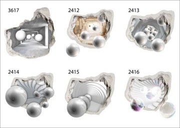 3D наклейки на стену Дыра в стене 75