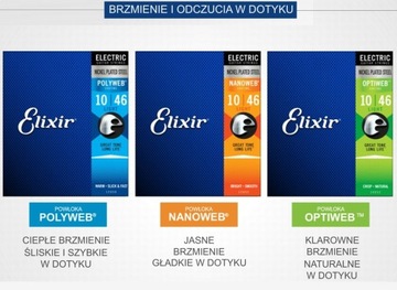 Струны для электрогитары Elixir OPTIWEB 9-46