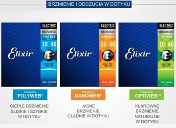 Elixir OPTIWEB 9-42 struny do gitary elektrycznej