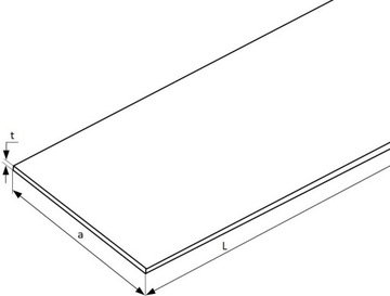 Płaskownik aluminiowy 50x15 1500mm