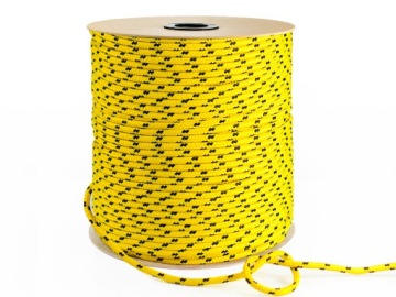 Полипропиленовый 4 мм плетеный универсальный парусный канат ЖЕЛТЫЙ 30 м