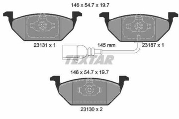 ТОРМОЗНОЙ ДИСК TEXTAR ПЕРЕДНИЙ AUDI A3 SEAT LEON VW