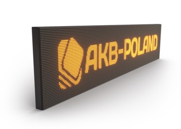 Reklama LED 224x32cm Wyświetlacz Tablica POMARAŃCZ