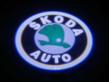 LED LOGO PROJEKTOR SKODA FABIA OCTAVIA SUPERB ROOM