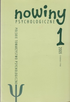 NOWINY PSYCHOLOGICZNE cały rocznik 2005