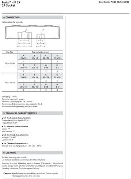 FORIX Legrand Gniazdo pojedyncze 782447 natynkowe