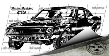 Наклейка Shelby Mustang GT500 100x50 см №61