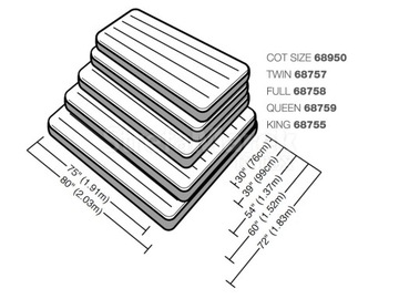 ВЕЛЮРОВЫЙ МАТРАС INDUSTRY 152x203x22 INTEX 68759