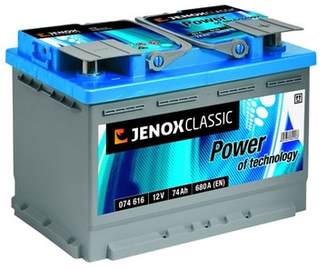 AKUMULATOR SAMOCHODOWY JENOX 74AH 680A