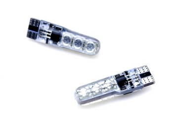 ŻARÓWKI LED RGBw T10 W5W POSTOJOWE WNĘTRZA + PILOT