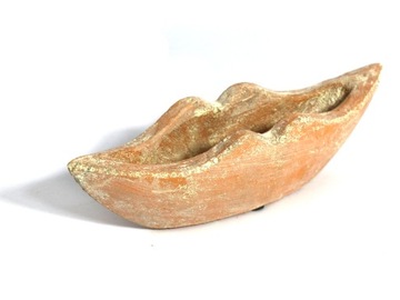 CERAMICZNA DONICZKA ŁÓDKA VINTAGE 25cm