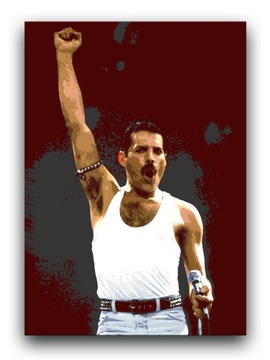 Queen - OBRAZ 80x60 canvas plakat Freddie Mercury