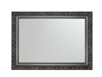 LUSTRO 110x90 Rama drewniana Srebrna zdobiona