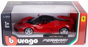 МЕТАЛЛИЧЕСКАЯ МОДЕЛЬ FERRARI LAFERRARI BBURAGO 1:24 НОВИНКА!