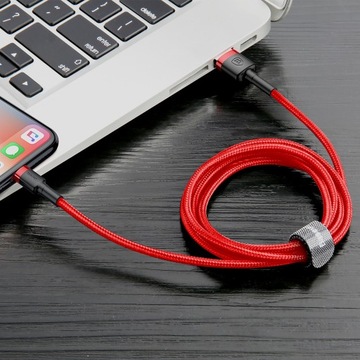 USB-кабель Baseus Cafule Lightning 0,5 м красный