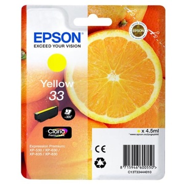 Tusz org. Epson T3344 Yell XP530 XP630 XP635 XP830