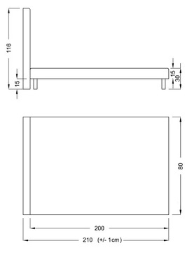 КРОВАТИ КРОВАТЬ С МЯГКОЙ ОБИВКОЙ LUXOR PREMIUM Z2 80x200