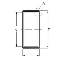 Втулка скользящая PAP=TUP1 1610 P10 16x18x10