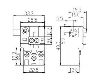 Переключатель торцовочной пилы для CMI FA2-6/1W-F2 KR1040 12A