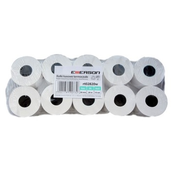 28mm 20m 10x ROLKI papier kasy fiskalnej RT02820W