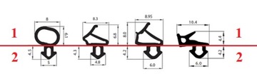 Уплотнители оконные КТ-5А PLUSTEC