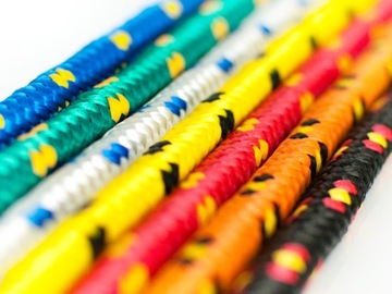 LINA Pleciona Żeglarska POLIPROPYLENOWA wytrzymała 2mm żółta LINKA 100mb