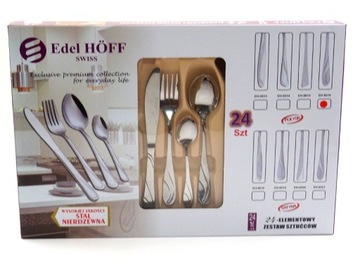 фото ориг. №8, Cutlery set 24 elements glossy silver в brilliance for 6 places