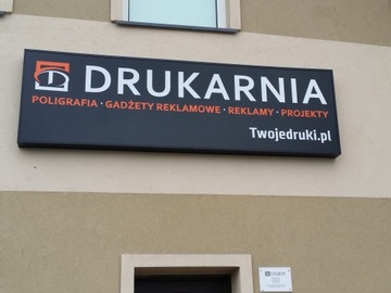 Kaseton reklamowy 600x100 cm grafika UV MOCNE LEDY