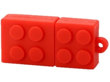 PENDRIVE USB 16 GB KLOCKI LEGO CZERWONE ZABAWA