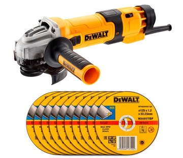 DeWalt DWE4257 SZLIFIERKA KĄTOWA 125 1500 +10tarcz