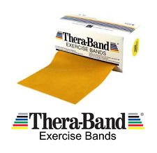 ЛЕНТА ДЛЯ ТРЕНИРОВОК THERABAND ЗОЛОТАЯ РЕЗИНА 1 М