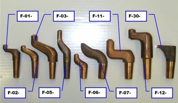 Elektrody kute do zgrzewania F-06-1 ZGRZEWANIE