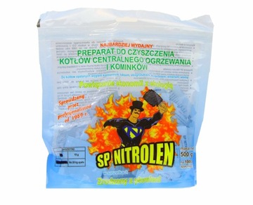 NITROLEN czyszczenie KOTŁÓW KOMINKÓW sadza 100x10g