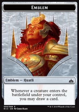 Huatli, Radiant Champion - emblem, token @@@@@