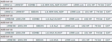 КОНЦЕВОЙ ГЛУШИТЕЛЬ AUDI A4 1.6 1994 - 2001 гг.