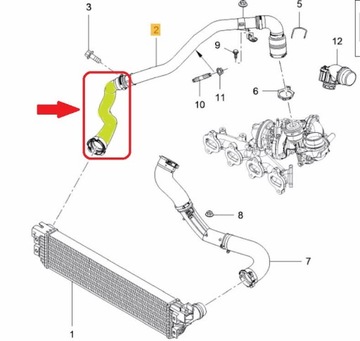 RURA WĄŻ TURBO RANAULT MASTER MOVANO 2.3 95523855