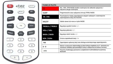 TEZ RADIO ŁAZIENKOWE KUCHENNE Z BLUETOOTH UP.5