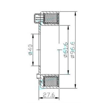 2203002 КАТУШКА КОМПРЕССОРА КОНДИЦИОНЕРА 7SBU16C 7SB16C LANCIA AUDI VW PASSAT