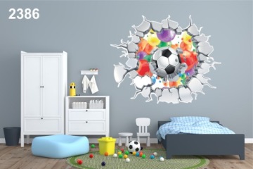 футбольные наклейки на стену для детей