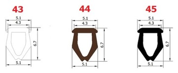 1м = 1,49 зл. 2м ПРОКЛАДКИ ПРОКЛАДКА для окна ПАНОРАМЫ