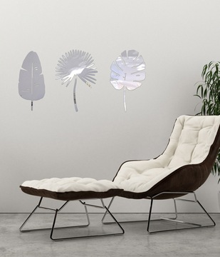 Акриловое зеркало 74х36 см LEAVES I