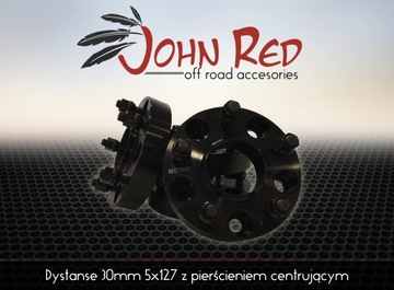 Dystanse aluminiowe 30mm 5x127 z pierścieniem Jeep