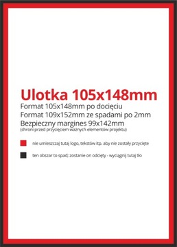 Grube Ulotki A6 1000 szt 170g Kolorowe Dwustronne