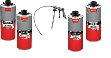 GRAVIT 600 4X1L + PISTOLET DO KONSERWACJI ZESTAW