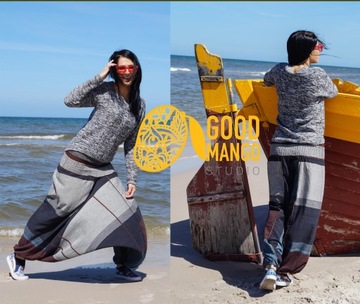 ЙОГА, ИНДИЯ, сальвар камиз/алладины/лодочки 2 в 1/коричневый