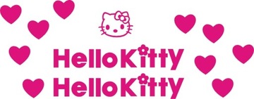 HELLO KITTY Serca Naklejki 21-B RÓŻNE KOLORY